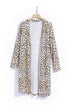 Print Colorblock Long Cardigan